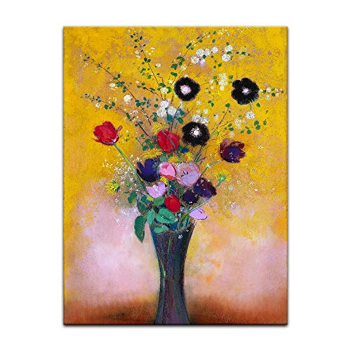 Kunstdruck Poster - Odilon Redon Blumen 20x30 cm ca. A4 - Alte Meister Bild ohne Rahmen von Bilderdepot24