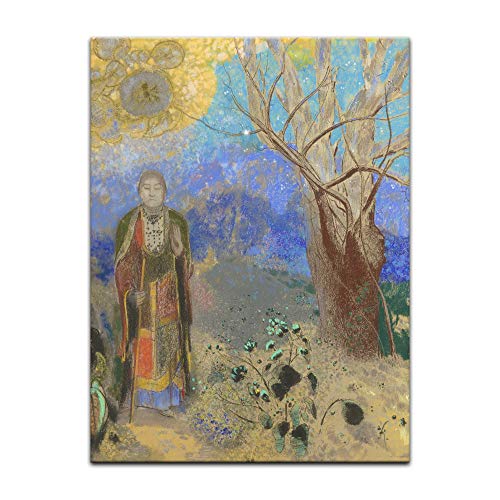 Kunstdruck Poster - Odilon Redon Buddha 30x40 cm ca. A3 - Alte Meister Bild ohne Rahmen von Bilderdepot24