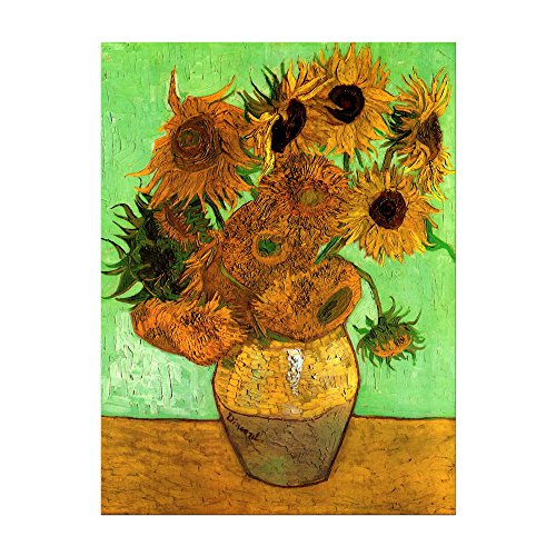 Kunstdruck Poster - Vincent van Gogh Zwölf Sonnenblumen 30x40 cm ca. A3 - Alte Meister Bild ohne Rahmen von Bilderdepot24