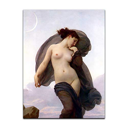 Kunstdruck Poster - William-Adolphe Bouguereau Abendstimmung 40x60 cm ca. A2 - Alte Meister Bild ohne Rahmen von Bilderdepot24