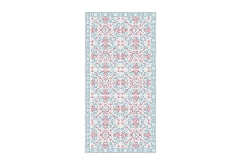 Bilderdepot24 Teppich Teppich Vinyl Flur Küche Fliesen Muster funktional lang modern, Läufer - grau glatt, nass wischbar (Schmutz, Tierhaare) Saugroboter & Bodenheizung geeignet von Bilderdepot24