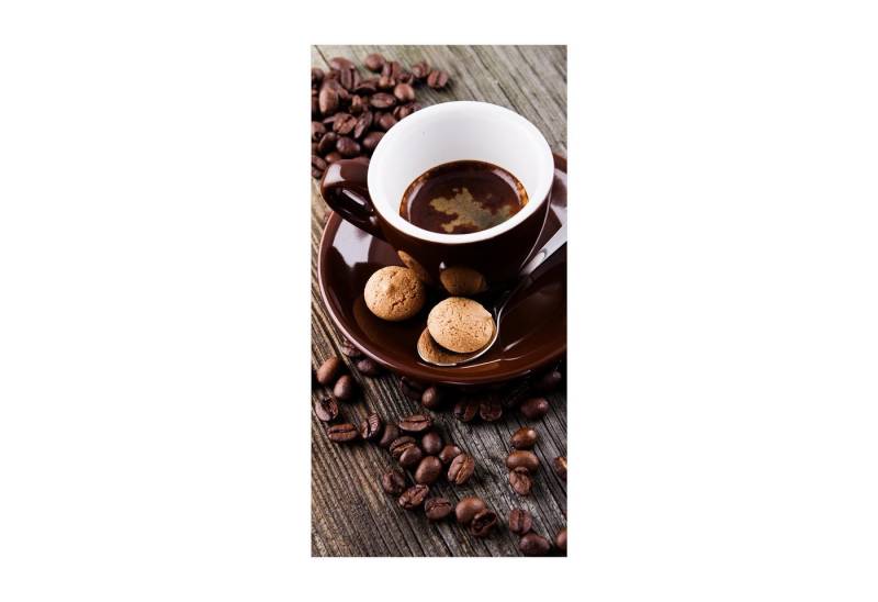 Bilderdepot24 Teppich Teppich Vinyl Küchenmatte Küche Kaffee lang modern funktional, Läufer - braun glatt, nass wischbar (Spritzer, Tierhaar) Saugroboter & Bodenheizung geeignet von Bilderdepot24