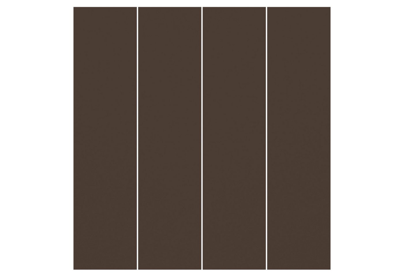 Bilderdepot24 Schiebegardine modern Flächenvorhang blickdicht Cacao, (4 St), halbtransparent, Wohnzimmer große Flächengardine lichtdurchlässig für Klemm-System von Bilderdepot24