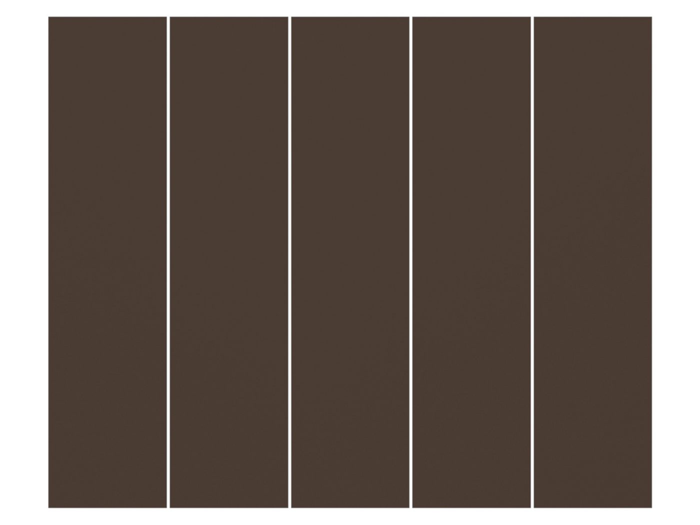 Bilderdepot24 Schiebegardine modern Flächenvorhang blickdicht Cacao, (5 St), halbtransparent, Wohnzimmer große Flächengardine lichtdurchlässig für Klemm-System von Bilderdepot24