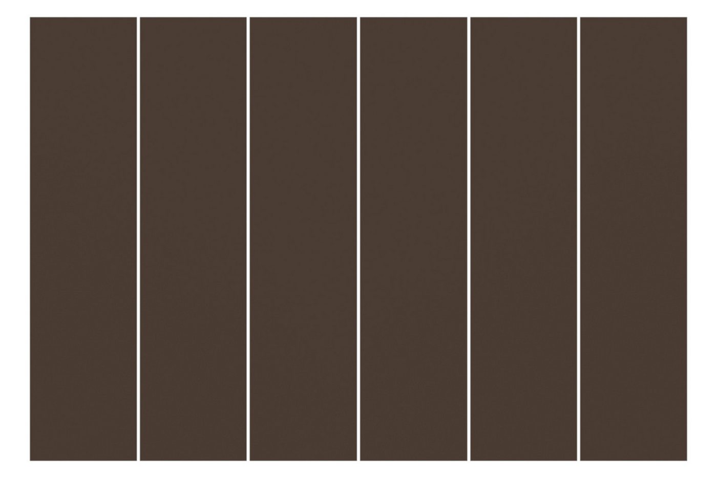 Bilderdepot24 Schiebegardine modern Flächenvorhang blickdicht Cacao, (6 St), halbtransparent, Wohnzimmer große Flächengardine lichtdurchlässig als Klemm-System von Bilderdepot24