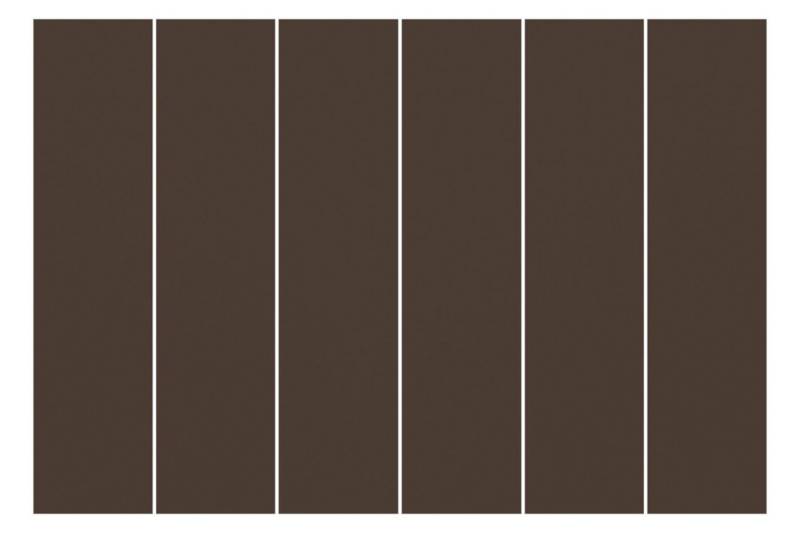 Bilderdepot24 Schiebegardine modern Flächenvorhang blickdicht Cacao, (6 St), halbtransparent, Wohnzimmer große Flächengardine lichtdurchlässig als Klemm-System von Bilderdepot24