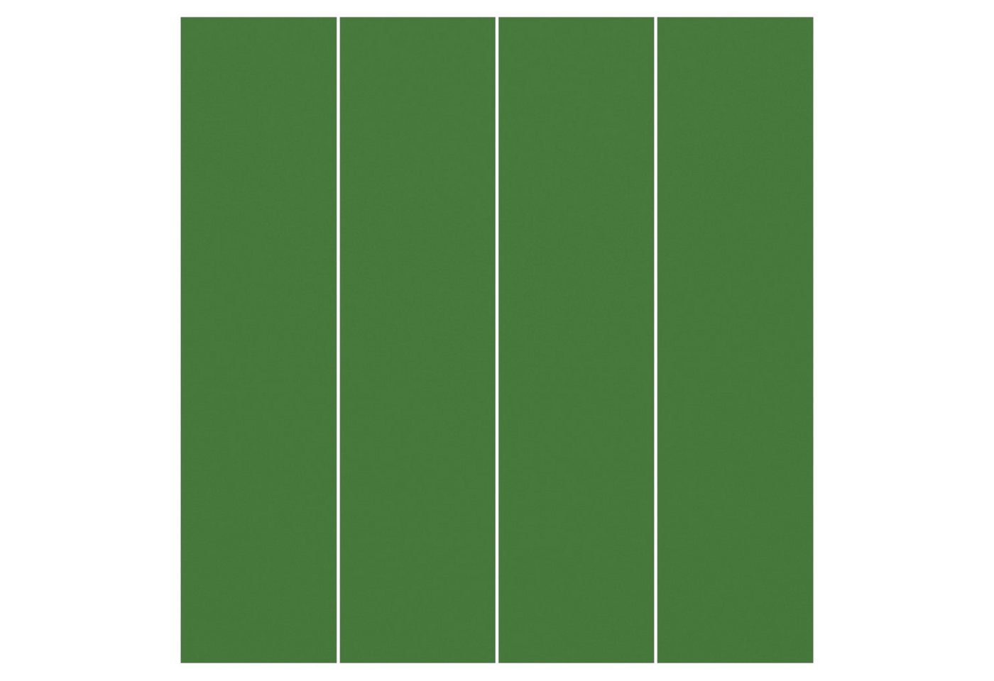 Bilderdepot24 Schiebegardine modern Flächenvorhang blickdicht Colour Dark Green, (4 St), halbtransparent, Wohnzimmer große Flächengardine lichtdurchlässig als Klemm-System von Bilderdepot24