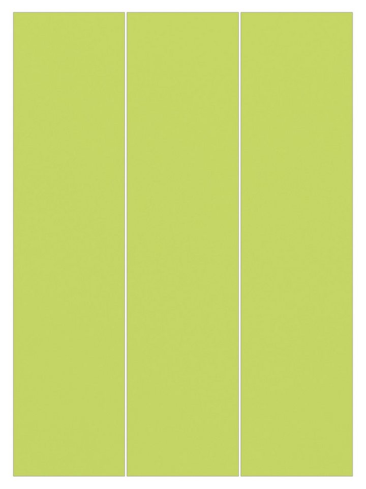 Bilderdepot24 Schiebegardine modern Flächenvorhang blickdicht Frühlingsgrün, (3 St), halbtransparent, Wohnzimmer große Flächengardine lichtdurchlässig als Klemm-System von Bilderdepot24