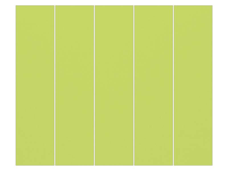 Bilderdepot24 Schiebegardine modern Flächenvorhang blickdicht Frühlingsgrün, (5 St), halbtransparent, Wohnzimmer große Flächengardine lichtdurchlässig als Klemm-System von Bilderdepot24