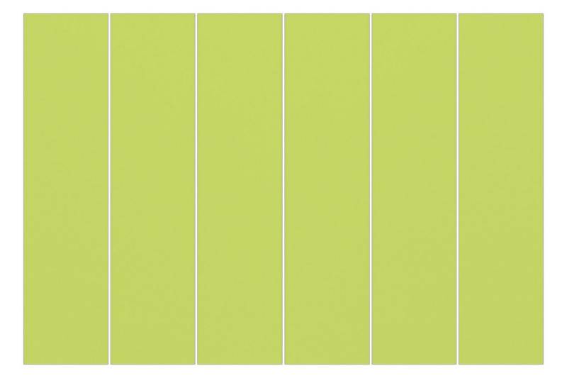 Bilderdepot24 Schiebegardine modern Flächenvorhang blickdicht Frühlingsgrün, (6 St), halbtransparent, Wohnzimmer große Flächengardine lichtdurchlässig für Klemm-System von Bilderdepot24