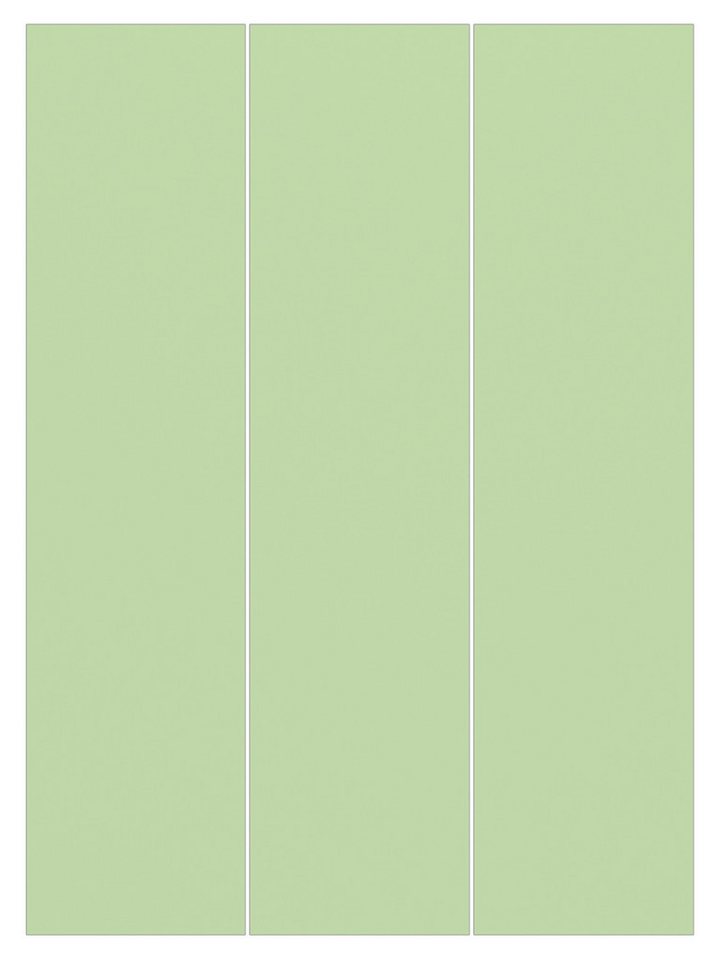 Bilderdepot24 Schiebegardine modern Flächenvorhang blickdicht Mint, (3 St), halbtransparent, Wohnzimmer große Flächengardine lichtdurchlässig als Klemm-System von Bilderdepot24