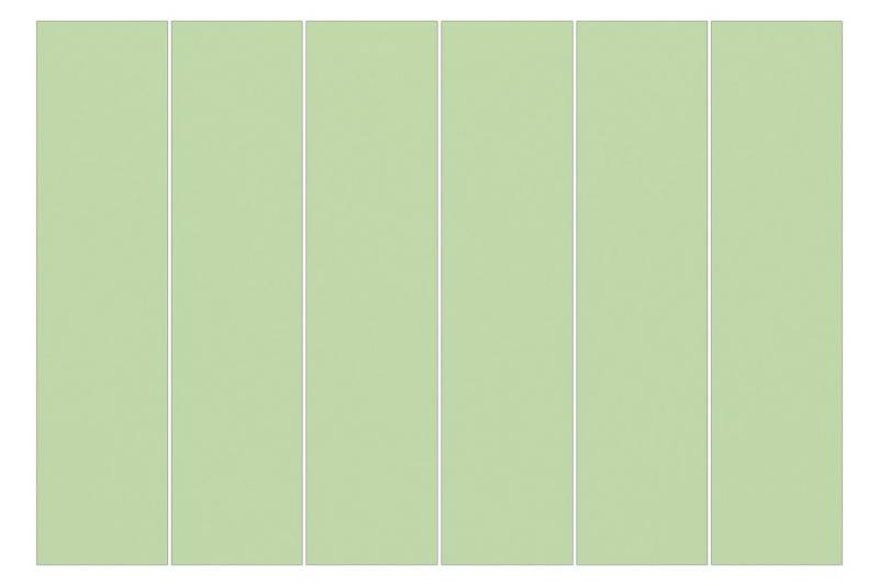 Bilderdepot24 Schiebegardine modern Flächenvorhang blickdicht Mint, (6 St), halbtransparent, Wohnzimmer große Flächengardine lichtdurchlässig für Klemm-System von Bilderdepot24