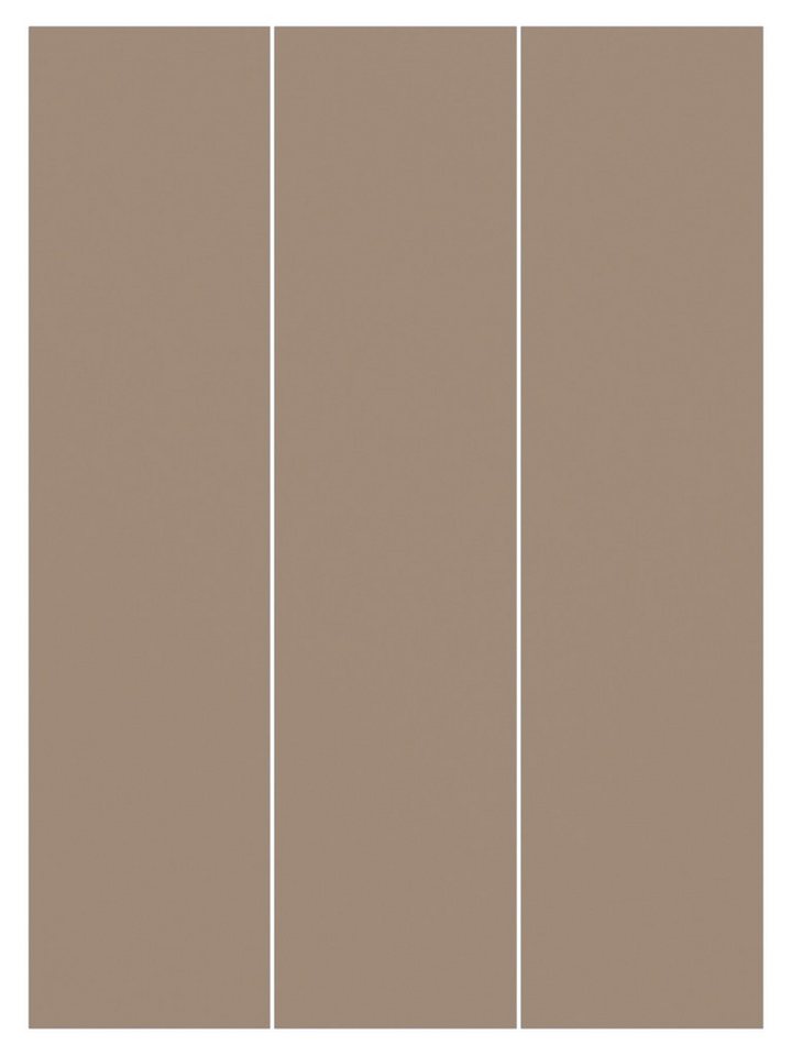 Bilderdepot24 Schiebegardine modern Flächenvorhang blickdicht Mocca, (3 St), halbtransparent, Wohnzimmer große Flächengardine lichtdurchlässig als Klemm-System von Bilderdepot24