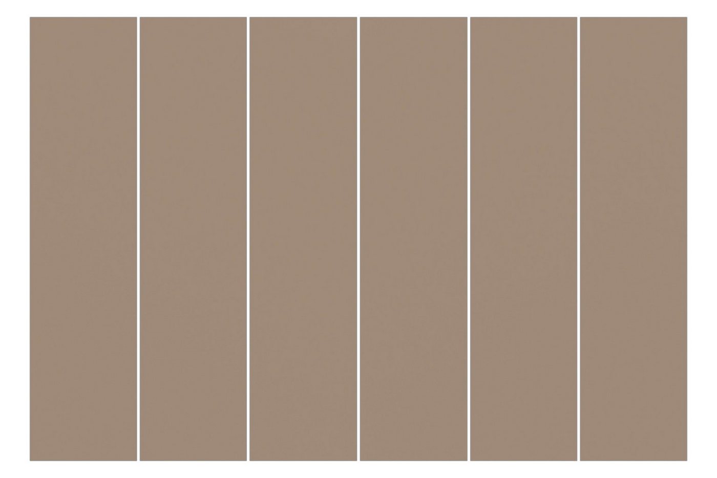 Bilderdepot24 Schiebegardine modern Flächenvorhang blickdicht Mocca, (6 St), halbtransparent, Wohnzimmer große Flächengardine lichtdurchlässig für Klemm-System von Bilderdepot24