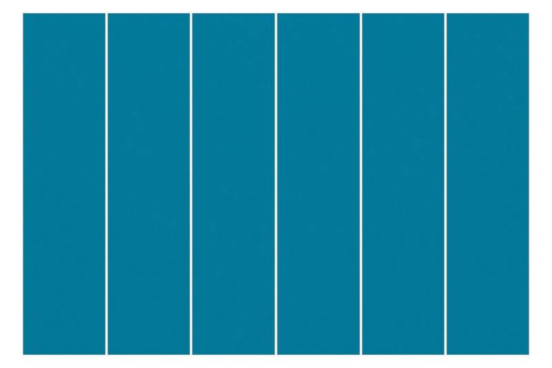 Bilderdepot24 Schiebegardine modern Flächenvorhang blickdicht Petrol, (6 St), halbtransparent, Wohnzimmer große Flächengardine lichtdurchlässig für Klemm-System von Bilderdepot24