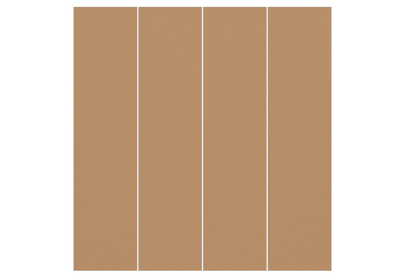 Bilderdepot24 Schiebegardine modern Flächenvorhang blickdicht Terracotta Taupe, (4 St), halbtransparent, Wohnzimmer große Flächengardine lichtdurchlässig als Klemm-System von Bilderdepot24