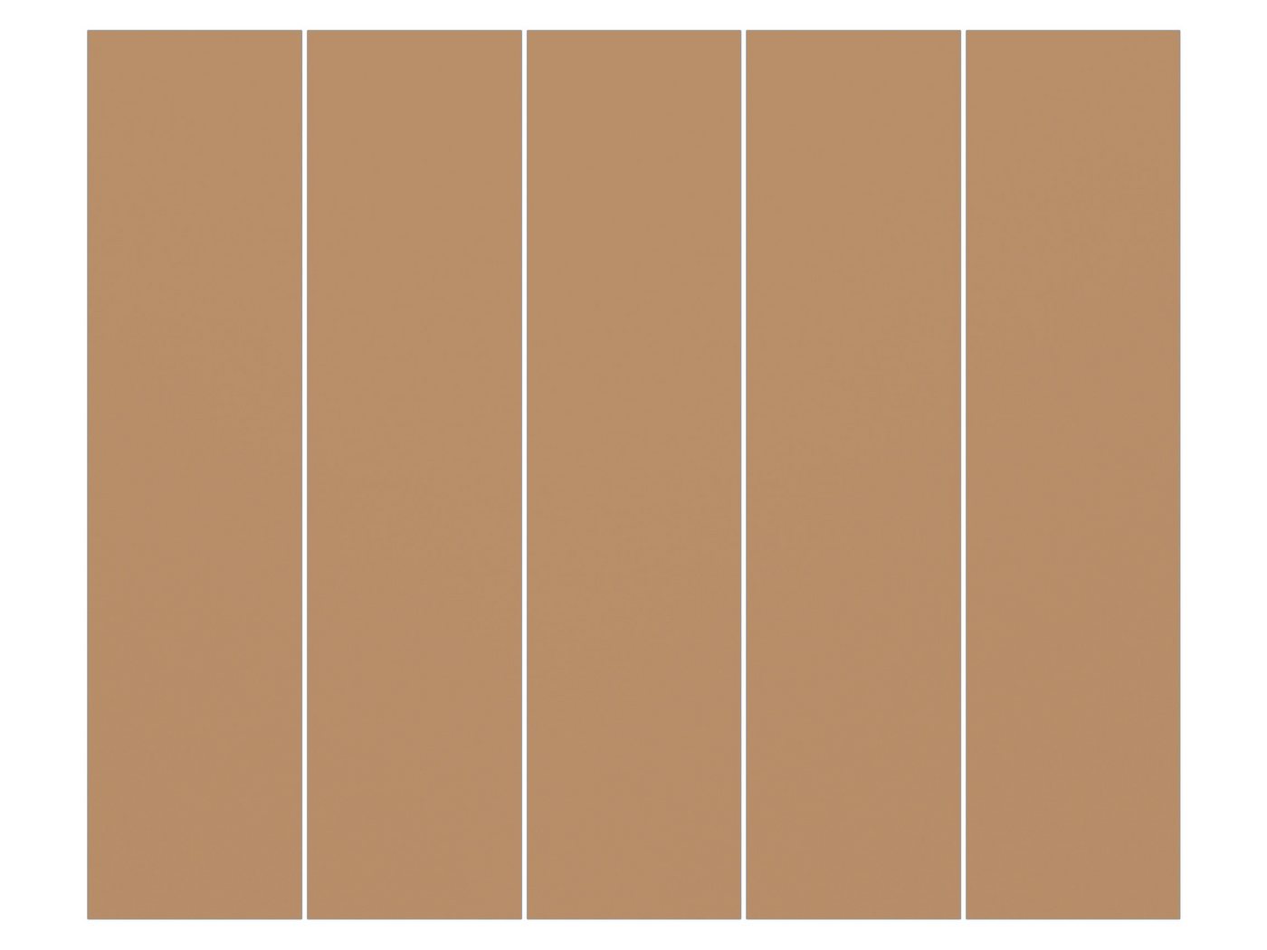 Bilderdepot24 Schiebegardine modern Flächenvorhang blickdicht Terracotta Taupe, (5 St), halbtransparent, Wohnzimmer große Flächengardine lichtdurchlässig für Klemm-System von Bilderdepot24