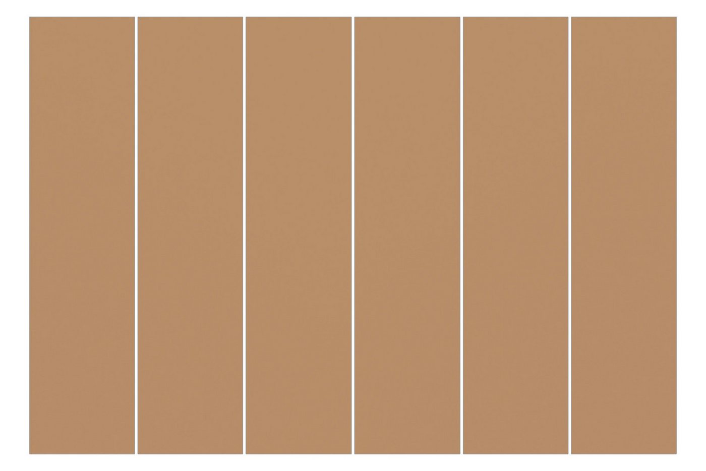 Bilderdepot24 Schiebegardine modern Flächenvorhang blickdicht Terracotta Taupe, (6 St), halbtransparent, Wohnzimmer große Flächengardine lichtdurchlässig als Klemm-System von Bilderdepot24