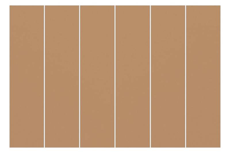 Bilderdepot24 Schiebegardine modern Flächenvorhang blickdicht Terracotta Taupe, (6 St), halbtransparent, Wohnzimmer große Flächengardine lichtdurchlässig als Klemm-System von Bilderdepot24