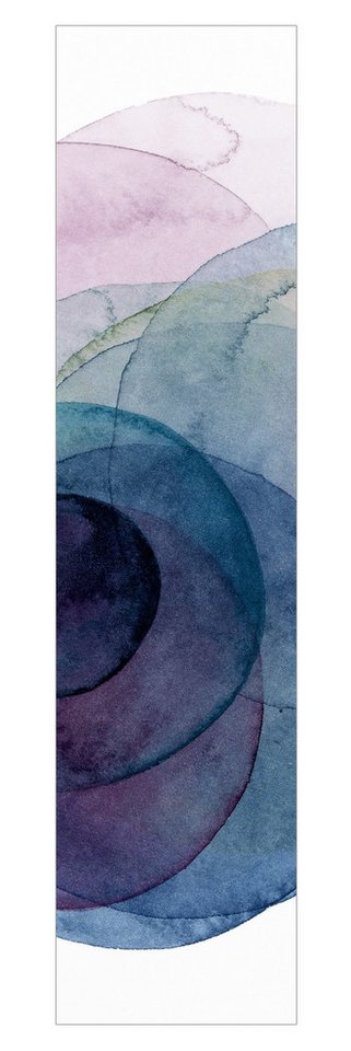 Bilderdepot24 Schiebegardine modern Flächenvorhang blickdicht Urknall - lila, (1 St), halbtransparent, Wohnzimmer große Flächengardine lichtdurchlässig als Klemm-System von Bilderdepot24