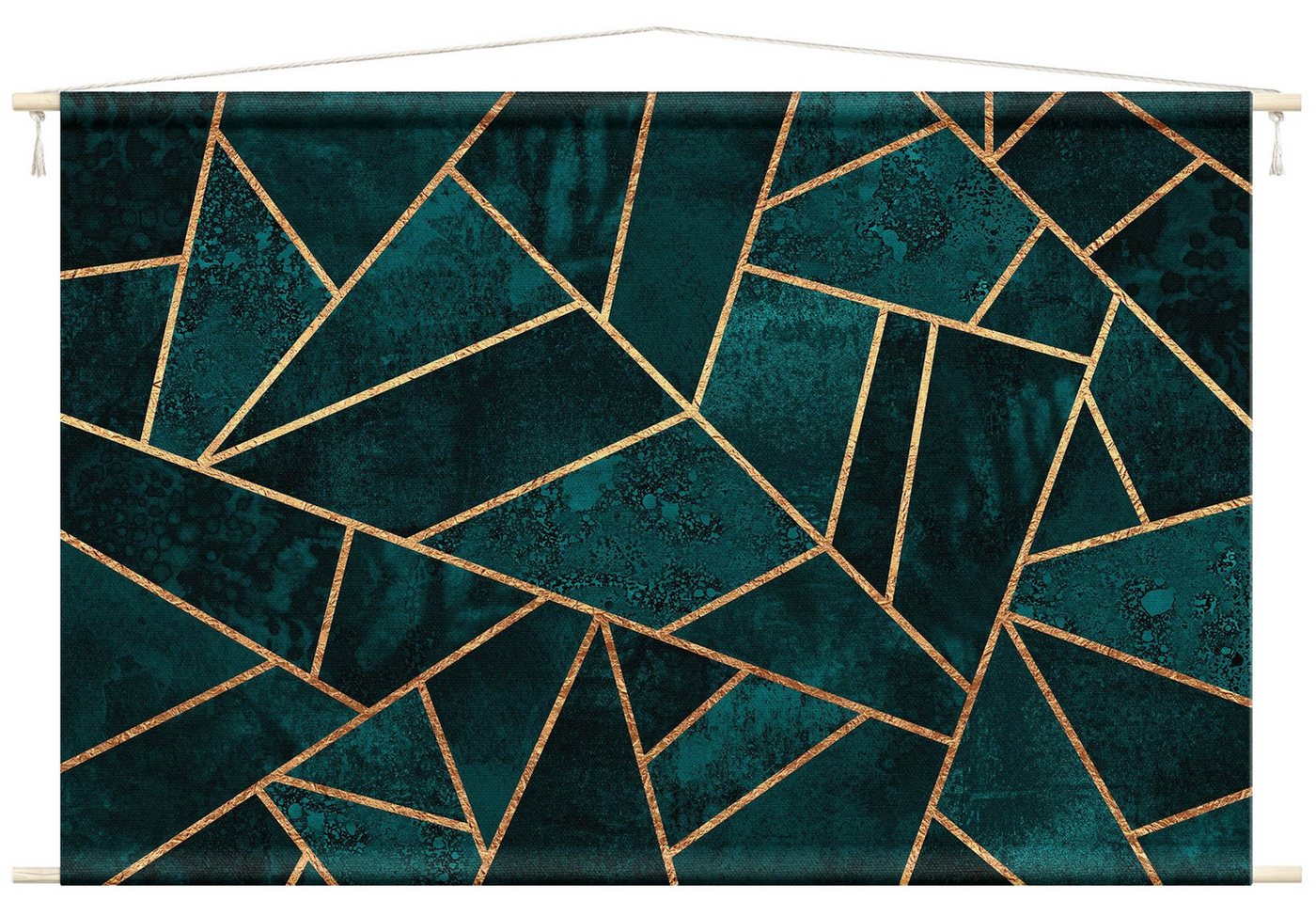 Bilderdepot24 Wandteppich modern Muster Abstrakt Aquarell Geometrisch türkis, rechteckig, Höhe: 2.6 mm, großes Wandbild aus Natur-Baumwolle Wandbehang Stoffbild Tuch Wollseil Bilderdepot24 Wandteppich modern Muster Abstrakt Aquarell Geometrisch türkis, rechteckig, Höhe: 2.6 mm, großes Wandbild aus Natur-Baumwolle Wandbehang Stoffbild Tuch Wollseil von Bilderdepot24