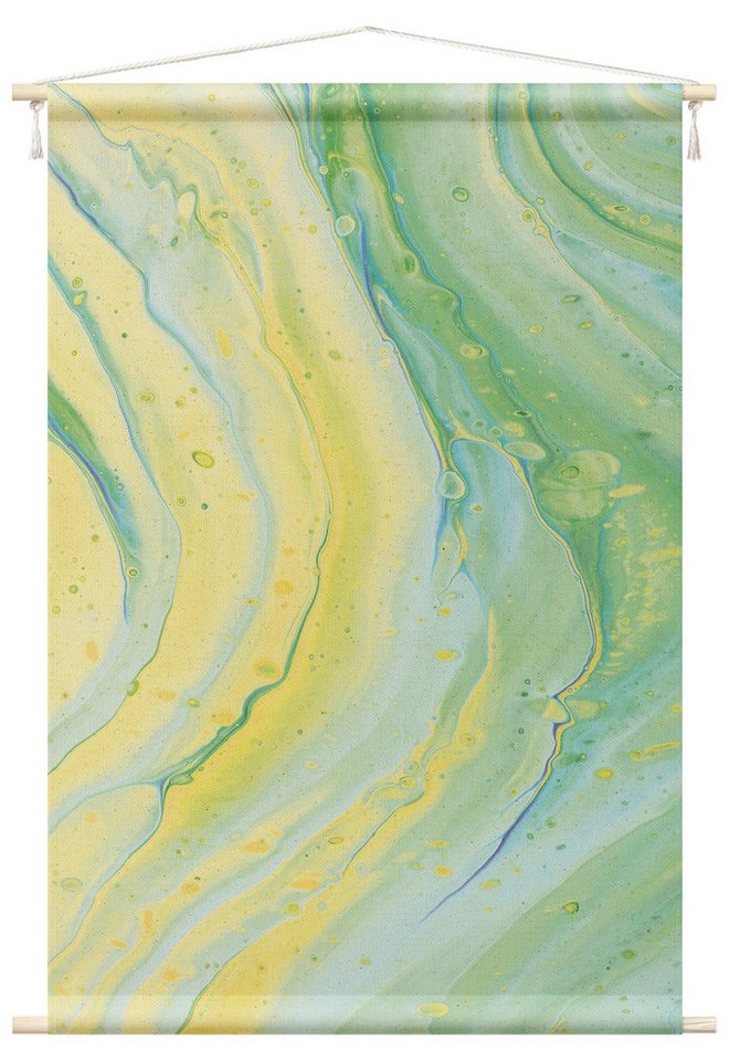 Bilderdepot24 Wandteppich modern Muster Abstrakt grün, rechteckig, Höhe: 2.6 mm, großes Wandbild aus Natur-Baumwolle Wandbehang Stoffbild Tuch Wollseil Bilderdepot24 Wandteppich modern Muster Abstrakt grün, rechteckig, Höhe: 2.6 mm, großes Wandbild aus Natur-Baumwolle Wandbehang Stoffbild Tuch Wollseil von Bilderdepot24