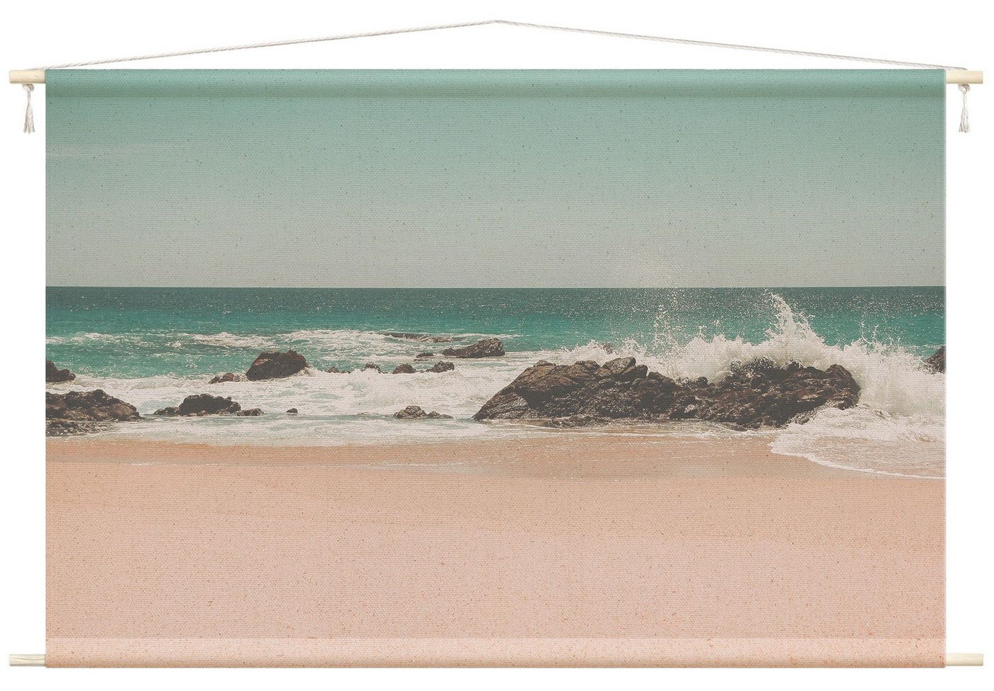 Bilderdepot24 Wandteppich modern Strand Natur türkis, rechteckig, Höhe: 2.6 mm, großes Wandbild aus Natur-Baumwolle Wandbehang Stoffbild Tuch Wollseil Bilderdepot24 Wandteppich modern Strand Natur türkis, rechteckig, Höhe: 2.6 mm, großes Wandbild aus Natur-Baumwolle Wandbehang Stoffbild Tuch Wollseil von Bilderdepot24