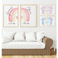 Poster - Set Regenbogen | Personalisiert Druck von Bilderkram