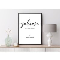 Poster Zuhause | Koordinaten Personalisiert Print von Bilderkram