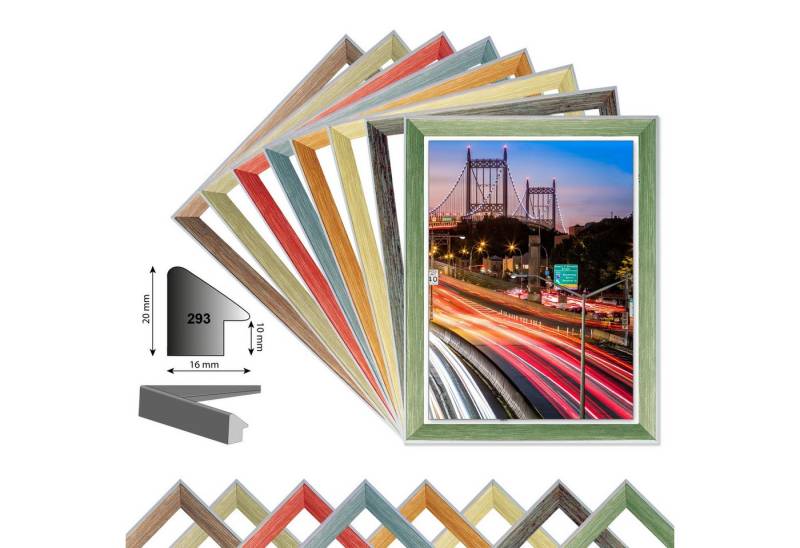 Bilderrahmen Neumann Bilderrahmen Holzrahmen MARYLAND, Wechselrahmen 8 Farben Profil HxB 20x16mm Bilderrahmen Neumann Bilderrahmen Holzrahmen MARYLAND, Wechselrahmen 8 Farben Profil HxB 20x16mm von Bilderrahmen Neumann