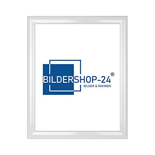 Bilderrahmen (Valencia) 8X10 (Zoll/inch) | 20,3X25,4cm Weiß (Hochglanz) von Bildershop-24