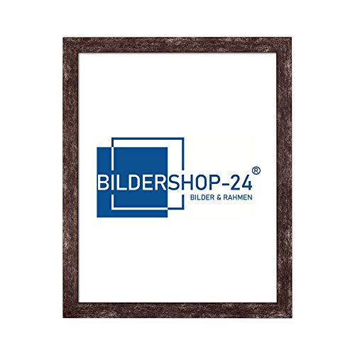 Bilderrahmen London in Holzoptik Braun Vintage mit Acrylglas 50 X 70 cm PUZZLEFORMAT wählbare Größen von Bildershop-24