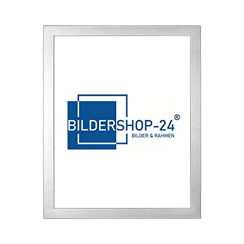 Bilderrahmen London in Silber mit Acrylglas 59.4 X 84 cm DIN A1 Poster Puzzle Rahmen Bilder von Bildershop-24