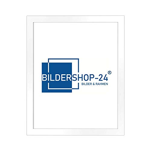 Bilderrahmen London in Weiß (Hochglanz) mit Acrylglas 30 X 40 cm Poster Puzzle Rahmen Bilder von Bildershop-24