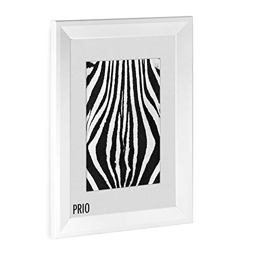 Bilderrahmen modern schmal PRIO 13X18cm Weiß (matt) Rahmen für Bilder Urkunden Poster Farbe & Größe wählbar von Bildershop-24