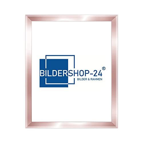 Bilderrahmen modern schmal PRIO 30X30cm Rosegold Rahmen für Bilder Urkunden Poster Farbe & Größe wählbar von Bildershop-24