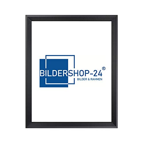 Bilderrahmen modern schmal PRIO 59,4X84cm (DIN A1) Schwarz (matt) Rahmen für Bilder Urkunden Poster Farbe & Größe wählbar von Bildershop-24
