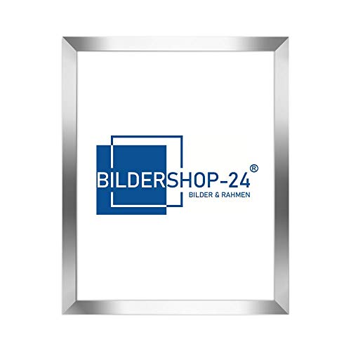 Bilderrahmen modern stabil RahmBig Silber Glanz 40 X 50 cm Rahmen für Bilder Urkunden Poster Farbe & Größe wählbar von Bildershop-24