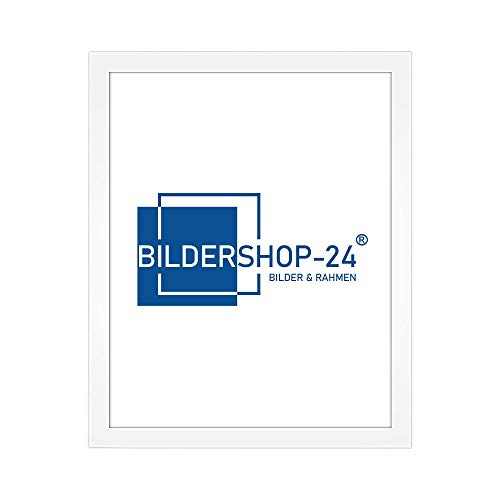 Bilderrahmen modern stabil RahmBig Weiß 40 X 50 cm Rahmen für Bilder Urkunden Poster Farbe & Größe wählbar von Bildershop-24