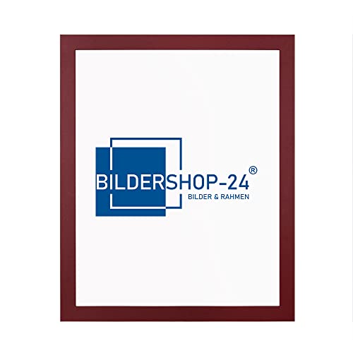 Bildershop-24 Bilderrahmen modern stabil Paris Dunkelrot 53 X 158 cm Fotorahmen, Wechselrahmen, Posterrahmen, Puzzlerahmen von Bildershop-24