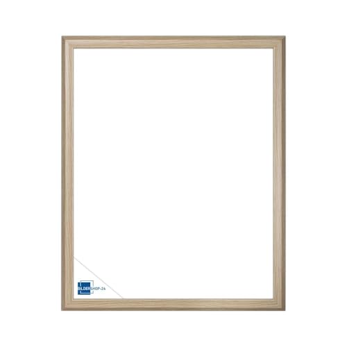 Bildershop-24 Leerrahmen (ohne Rückwand und Glas) Barockrahmen Kalypso 30 X 45 cm Eiche Natur Farbe und Größe wählbar von Bildershop-24