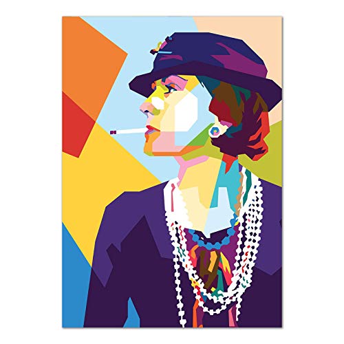 Kunstdruck Poster Bild Druck Motiv: Coco Chanel 60x80 cm von Bildershop-24