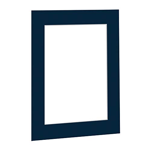 Passepartout Blau in 42 X 59.4 cm (DIN A2) (BxH) Außenmaß mit Ausschnitt für Bildgröße 29.7 X 42 cm (DIN A3) (BxH) von Bildershop-24