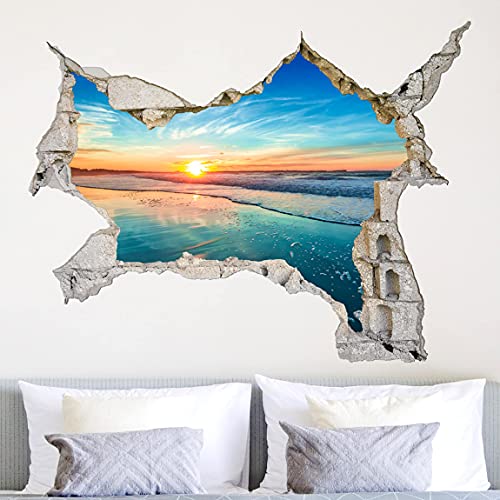 3D Wandtattoo - Sonnenaufgang Meer, Größe:75cm x 100cm von Bilderwelten