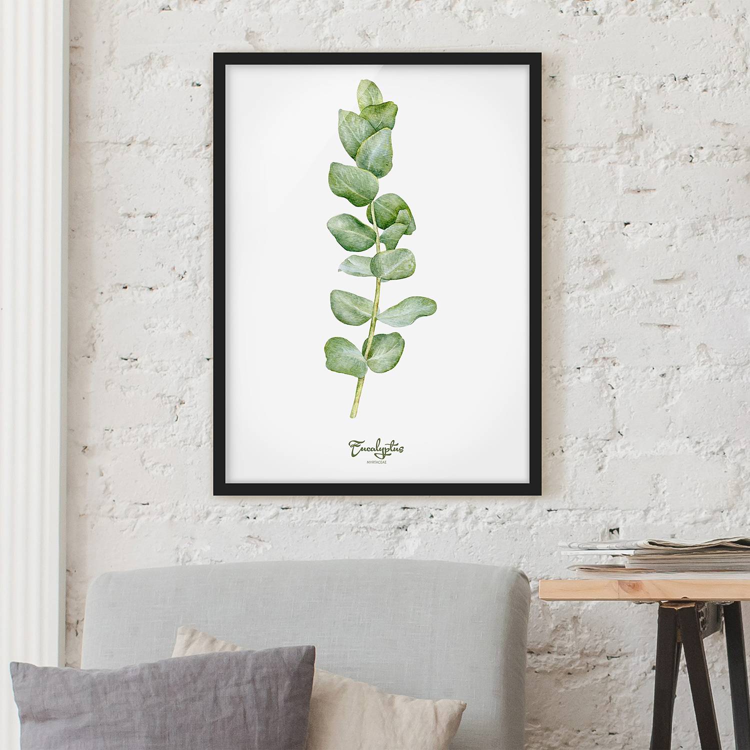 Bild Aquarell Botanik Eukalyptus von Bilderwelten
