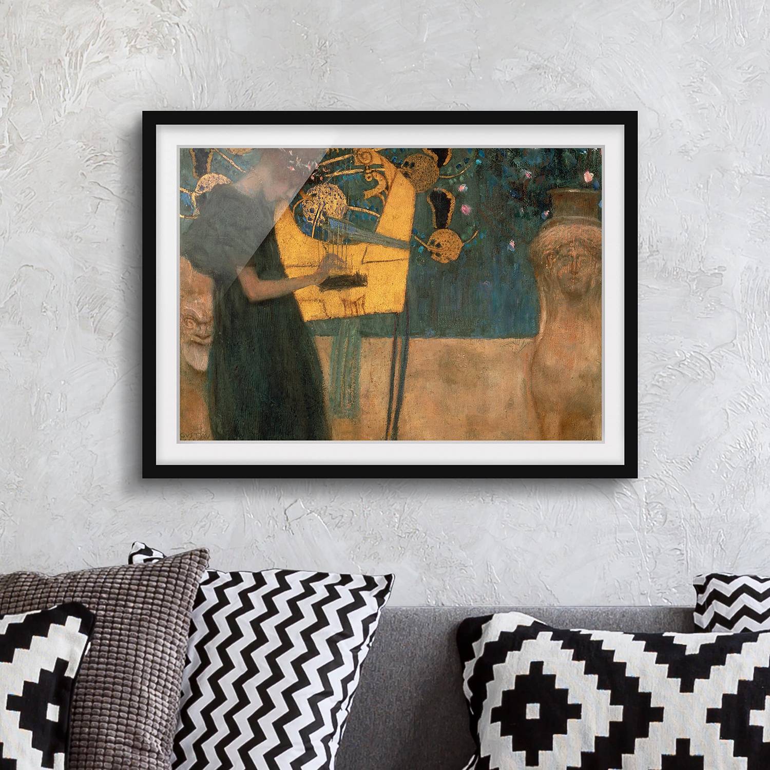 Bild Gustav Klimt Die Musik II von Bilderwelten