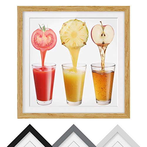Bild mit Rahmen - Frisch gepresst - Rahmenfarbe Eiche, 50 x 50 cm Bild mit Rahmen - Frisch gepresst - Rahmenfarbe Eiche, 50 x 50 cm von Bilderwelten