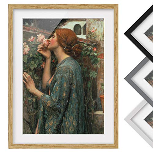 Bild mit Rahmen - J. W. Waterhouse - Die Seele der Rose - Farbe Eiche 55 x 40cm Bild mit Rahmen - J. W. Waterhouse - Die Seele der Rose - Farbe Eiche 55 x 40cm von Bilderwelten