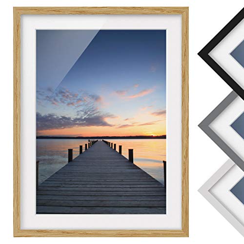 Bild mit Rahmen - Ort der Ruhe - Rahmenfarbe Eiche, 55 x 40 cm Bild mit Rahmen - Ort der Ruhe - Rahmenfarbe Eiche, 55 x 40 cm von Bilderwelten