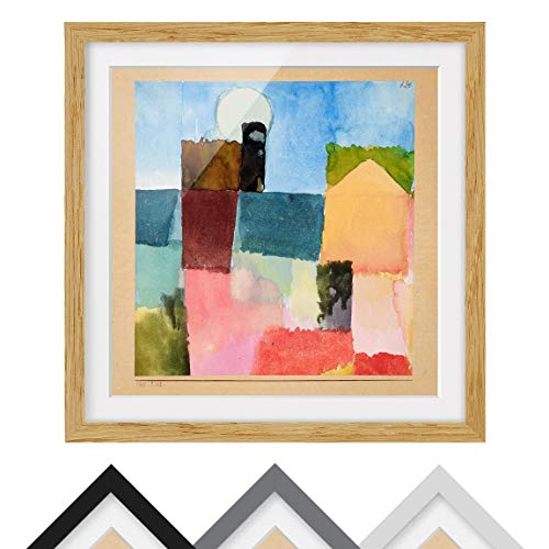 Bild mit Rahmen - Paul Klee - Mondaufgang - Rahmenfarbe Eiche, 50 x 50 cm Bild mit Rahmen - Paul Klee - Mondaufgang - Rahmenfarbe Eiche, 50 x 50 cm von Bilderwelten